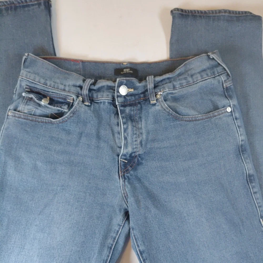 True Religion Ricky Relaxed Straight Jeans Mens 33 Medium  Wash Denim